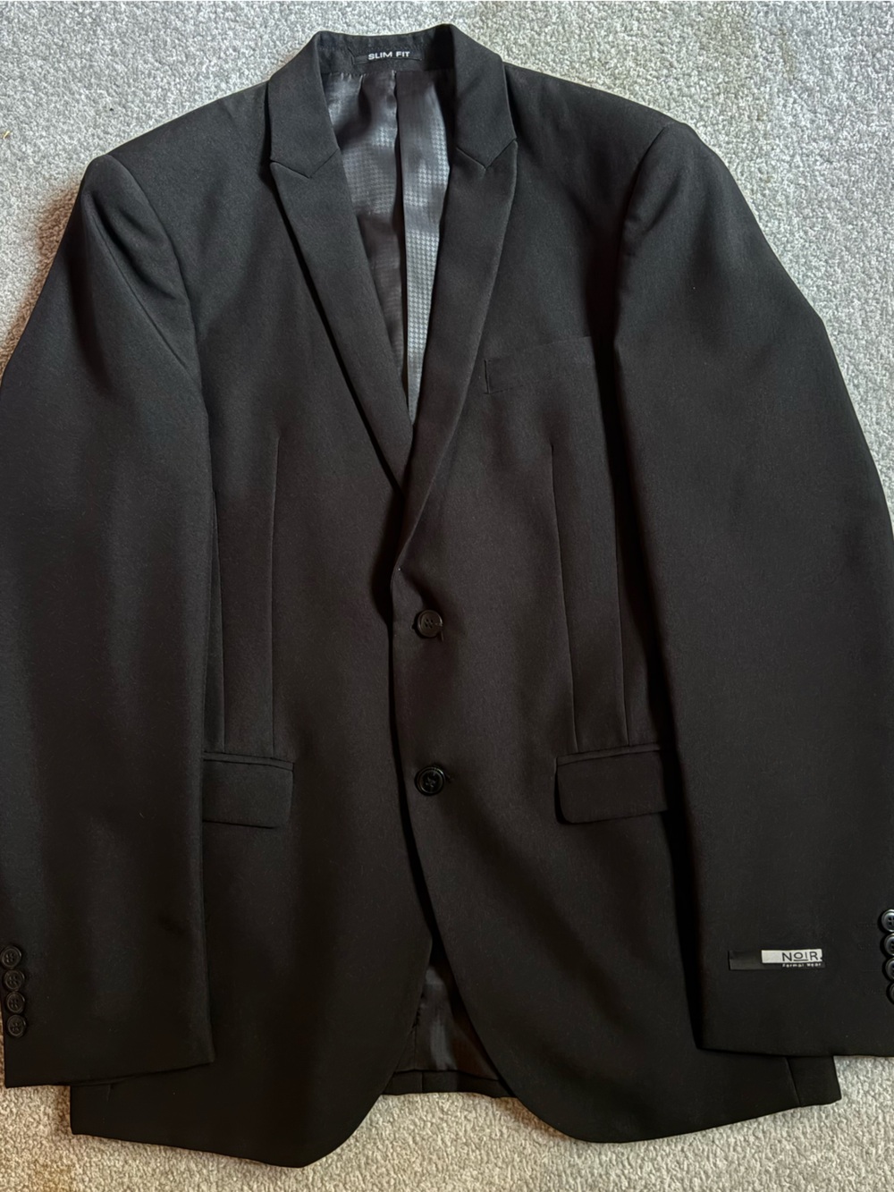 Noir Slim Fit Men's Black Blazer